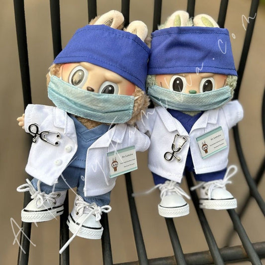 Art Toy Familia - Doll Cloth Tiny Medic Wardrobe Doctor Nurse Uniform - 066 Dark Blue Ver. No Doll