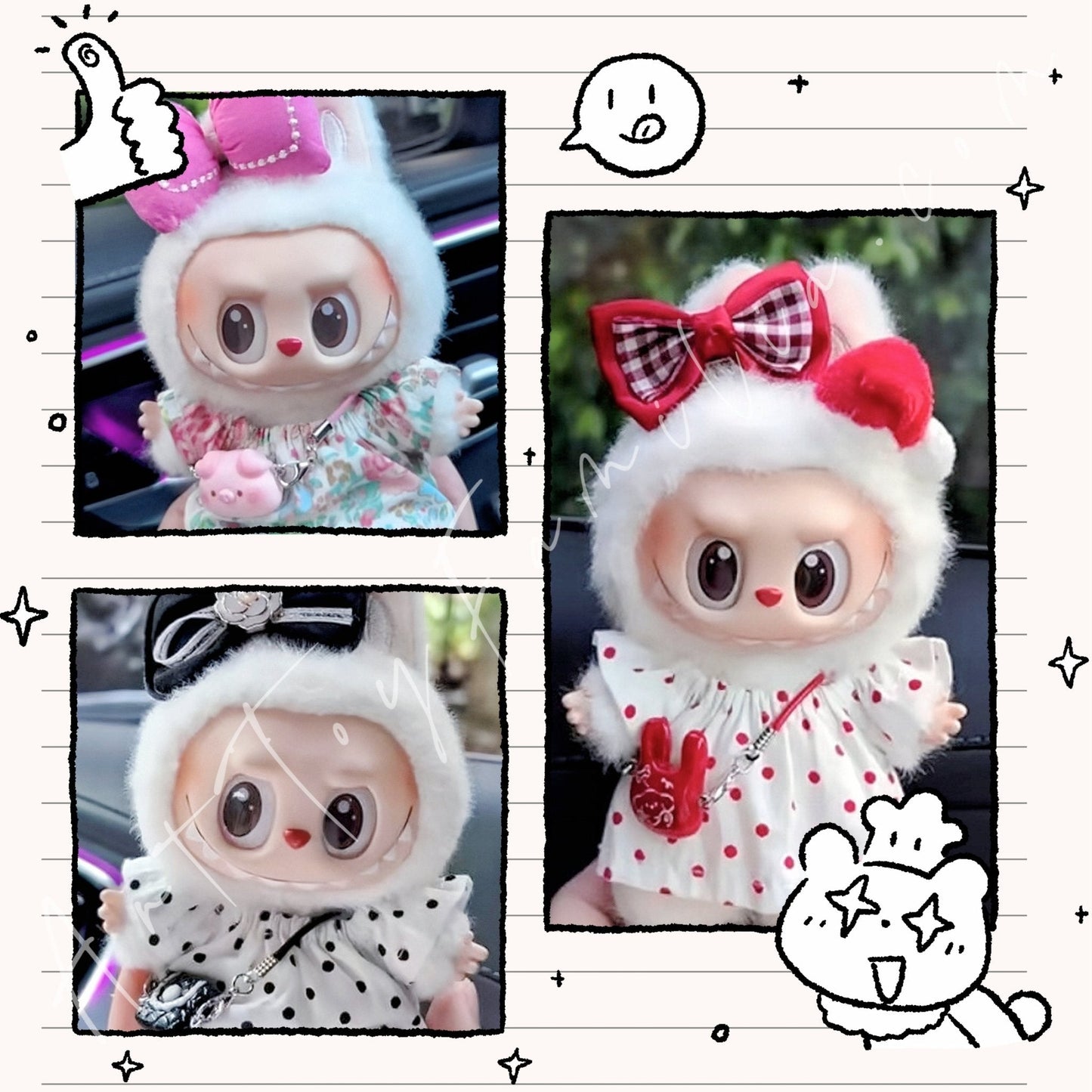 Art Toy Familia - Doll Cloth Grace & Glee Ensemble - 078 Pink Ver. Cloth Only No Doll