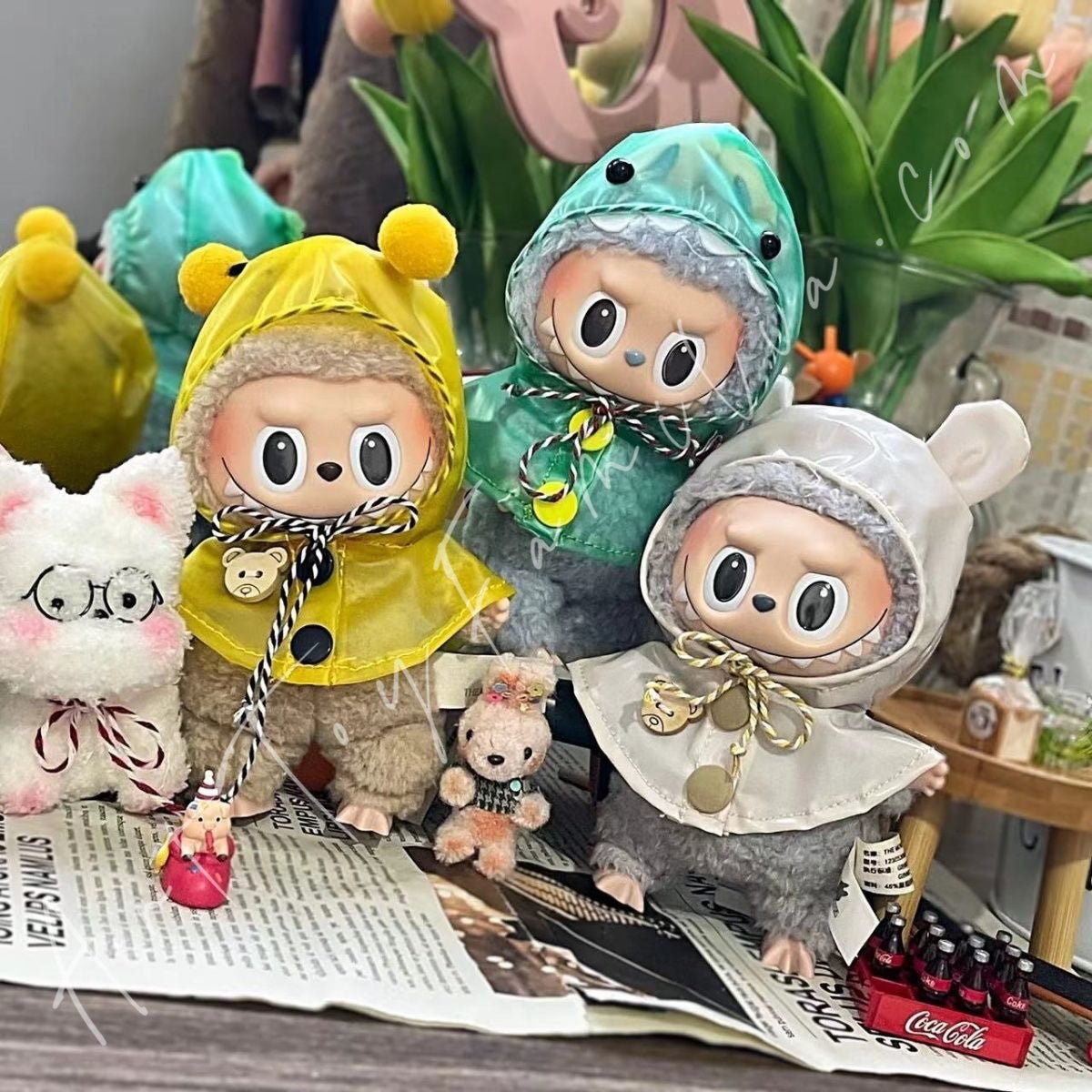 Art Toy Familia - Doll Cloth DripDrop Critter Raincoat - 053 Bear Cloth Only No Doll