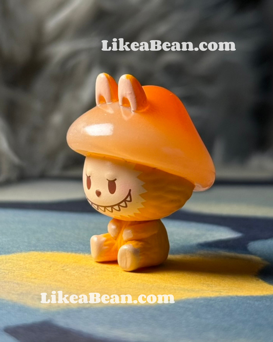 Pop Bean Mushroom Elf Series - Labubu Orange Cap Mushroom