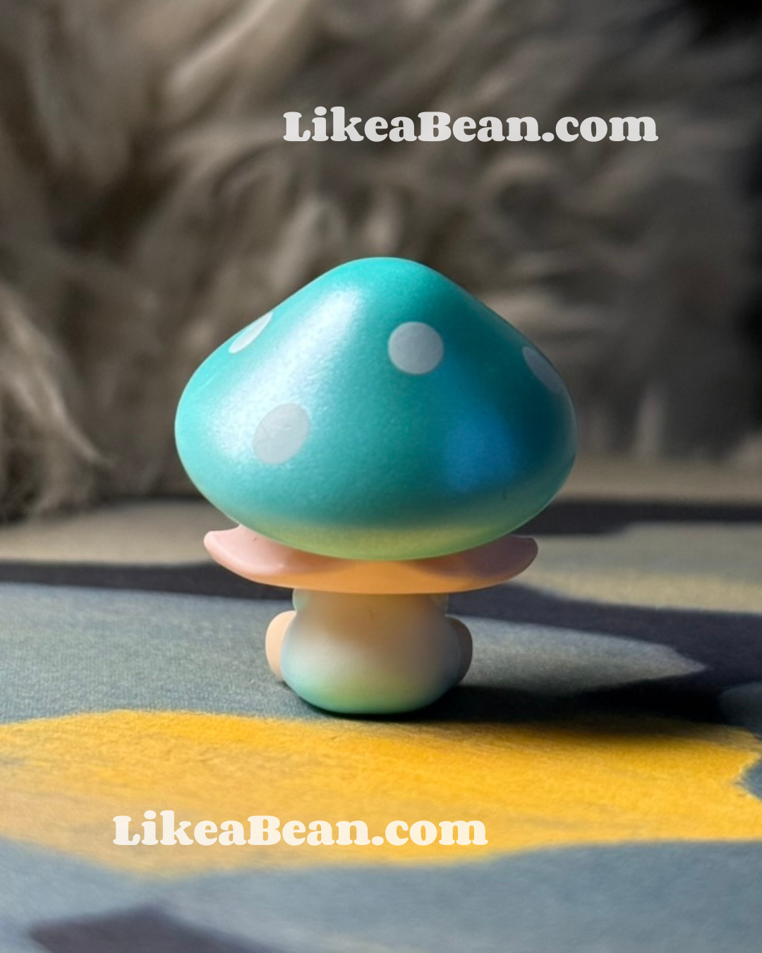 Pop Bean Mushroom Elf Series - Molly Teal Parasol Mushroom