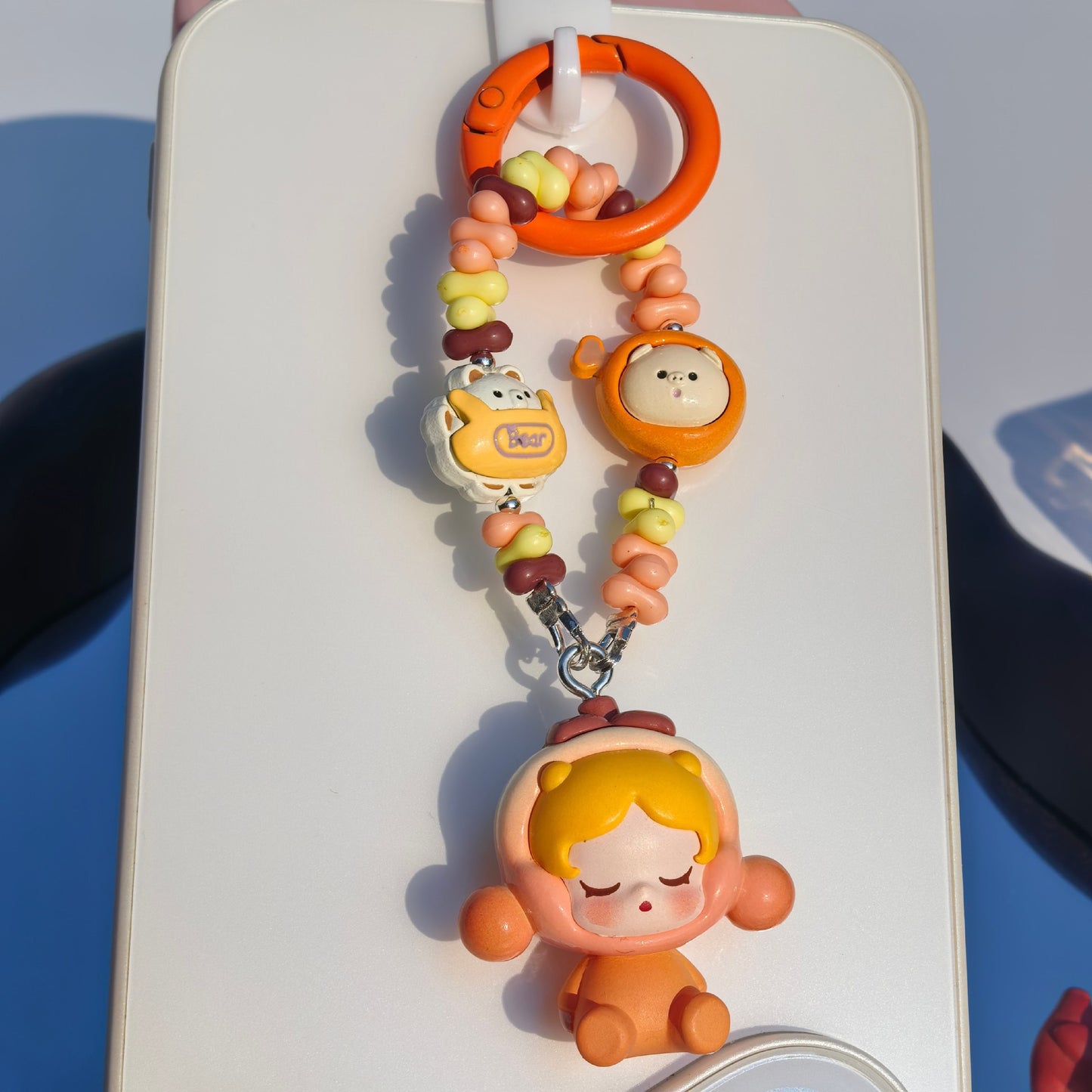 Bracelet Charm | Pop Bean Beaded Chain Pop Mart SKULLPANDA DIMOO MOLLY Figures