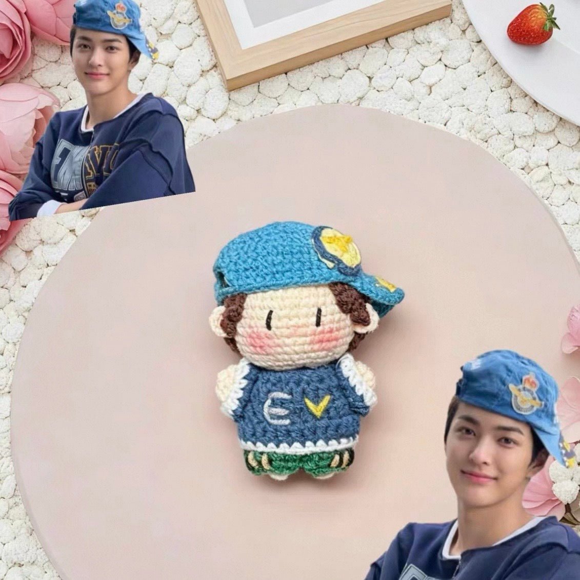 Cortis - Cortis Member Handmade Crochet Doll,Kpop Chibi Amigurumi Doll Keychain Gift,C016 Keonho