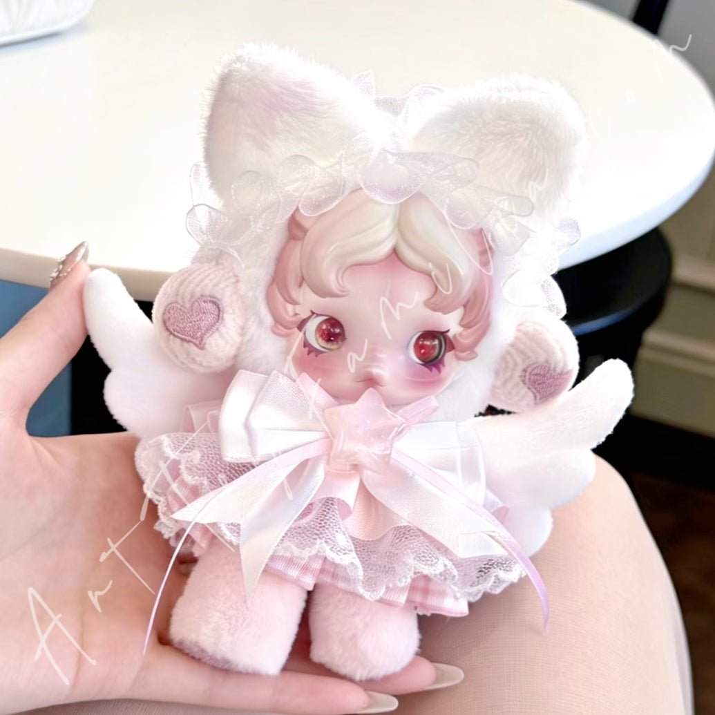 Art Toy Familia - Doll Cloth Kitten Angel Set For Skullpanda - 156 Cloth Only No Doll
