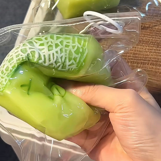 Honeydew Melon Slice Bear Taba Squishy - Buttery Soft 170g