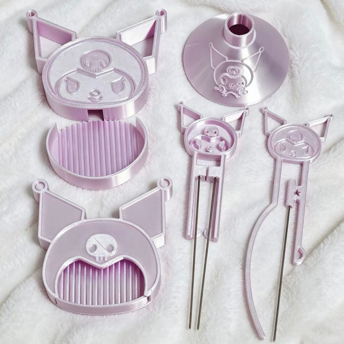Kuromi Perler Bead Tool Kit – 5-Piece 3D Printed Set