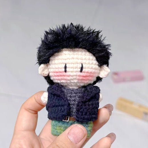 Art Toy Familia - Cortis Martin Handmade Crochet Doll, Kpop Chibi Amigurumi Doll Keychain Gift, C009 Black Hair
