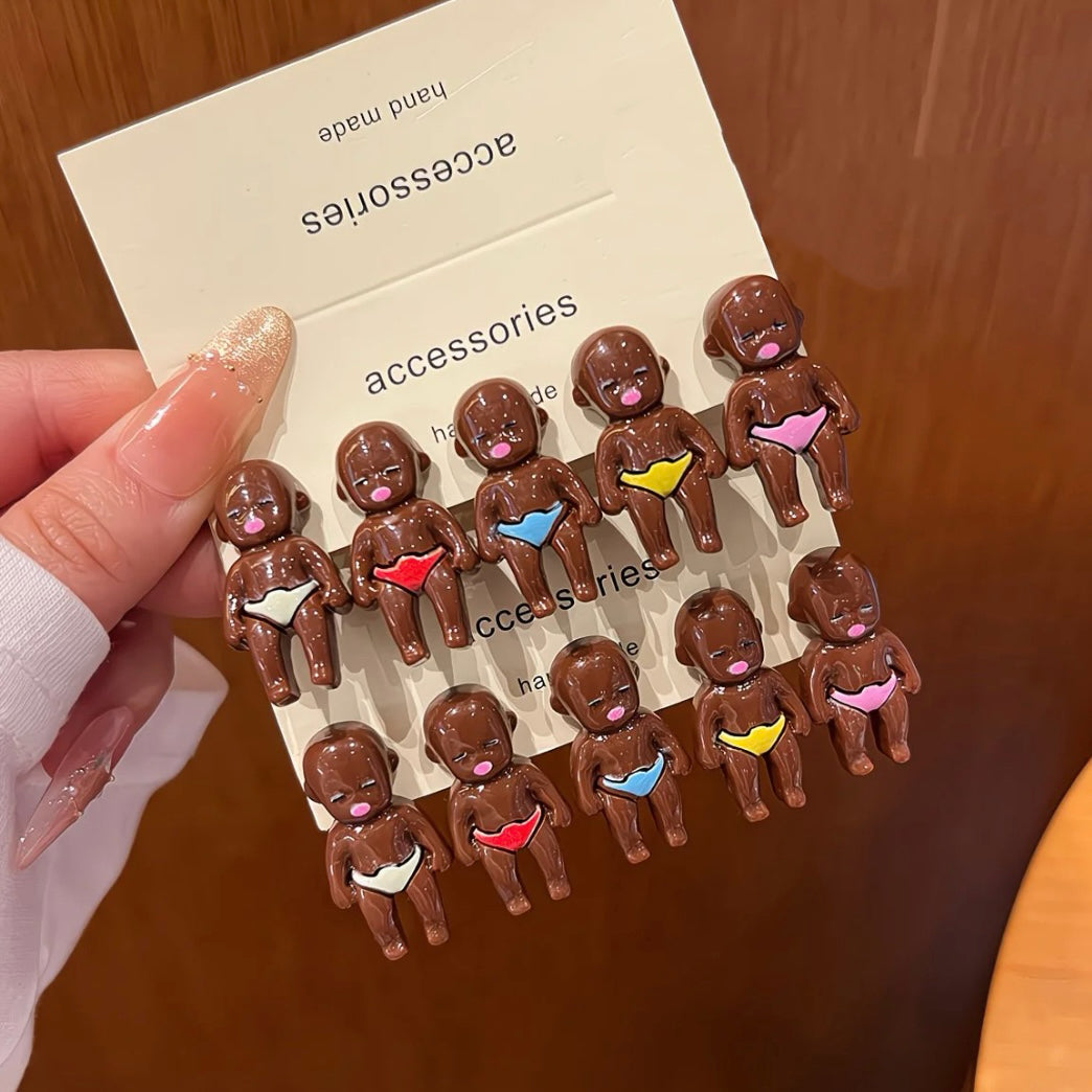 Natasha Baby Funny Mini Hair Clips