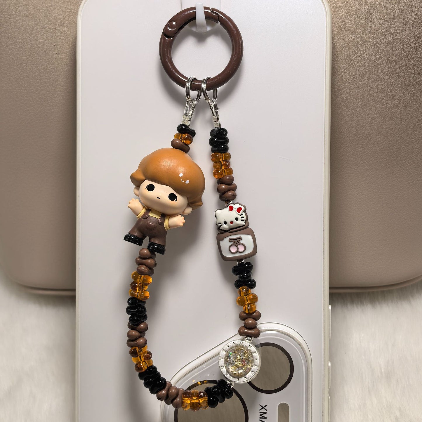 Phone Charm | Pop Bean Alloy Bead Chain Hug Series Pop Mart Figures
