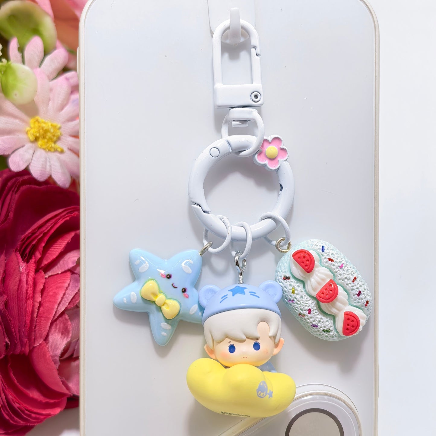 Phone Charm | Pop Bean Good Night Starry Sky Resin Pendant