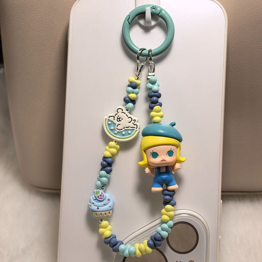Phone Charm | Pop Bean Alloy Bead Chain Hug Series Pop Mart Figures