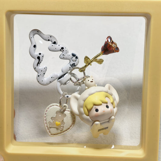 Pop Bean Pajama Party Phone Charm - Ingying Milk Dog