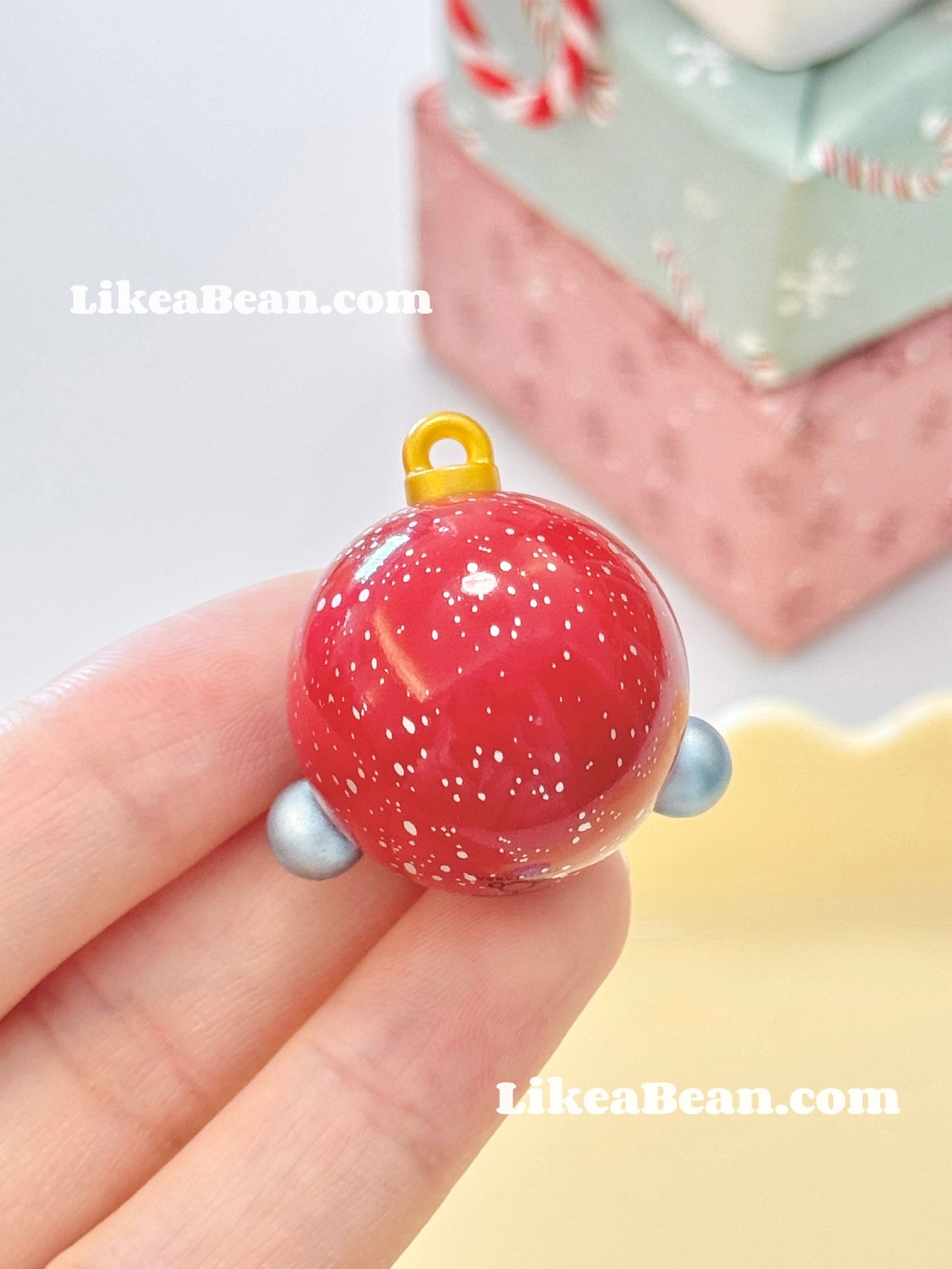 Pop Bean Christmas Ornament Ball Series - Skullpanda Christmas Red