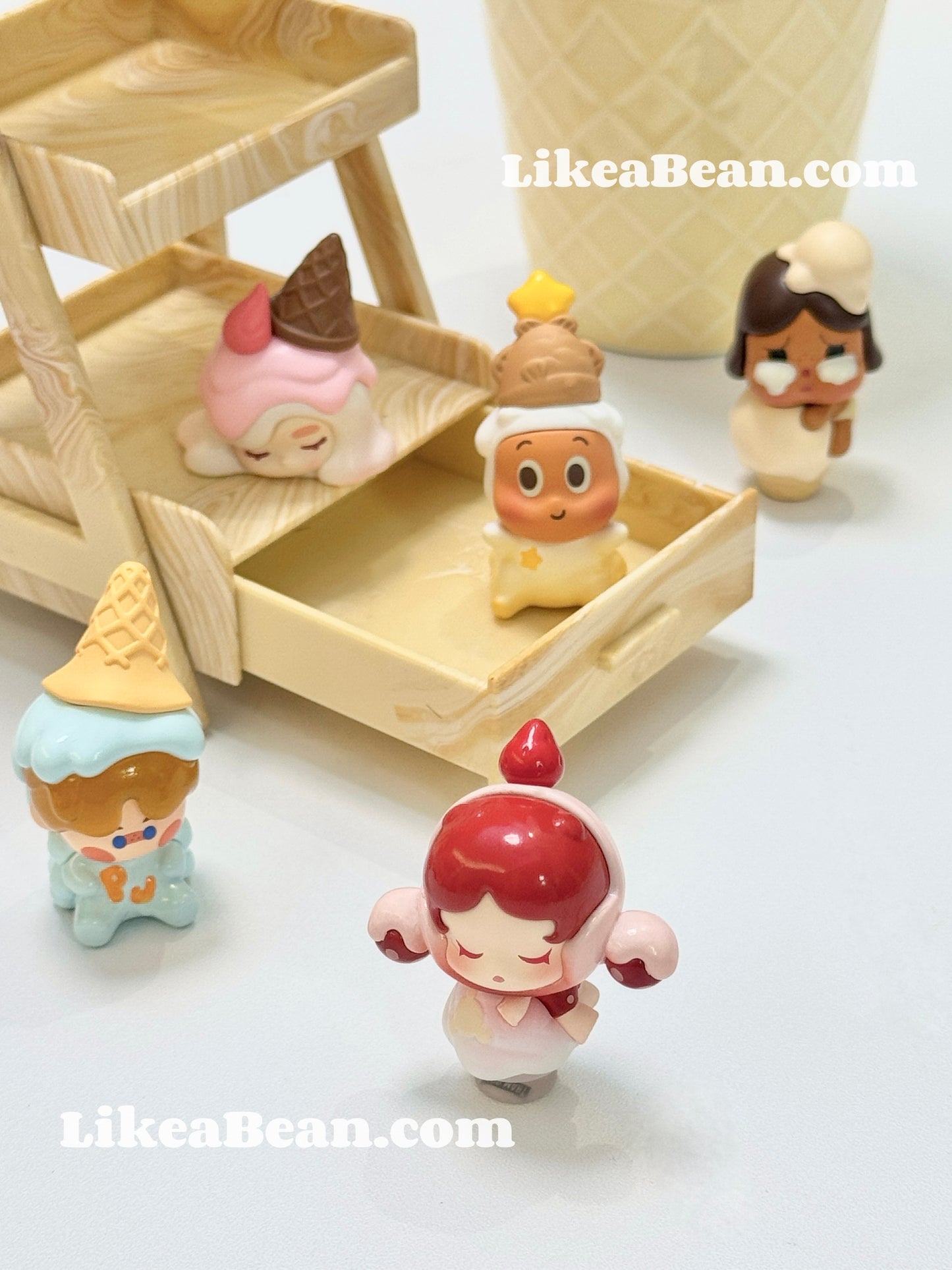 Pop Bean Ice Cream Series (Melted Ice Cream) - Set of 8 beans