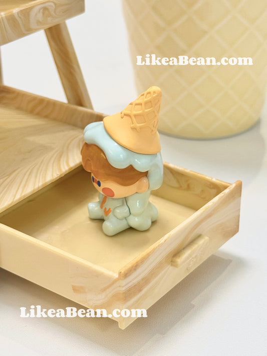 Pop Bean Ice Cream Series (Melted Ice Cream) - Pino Jelly Sea Salt Yogurt Cone