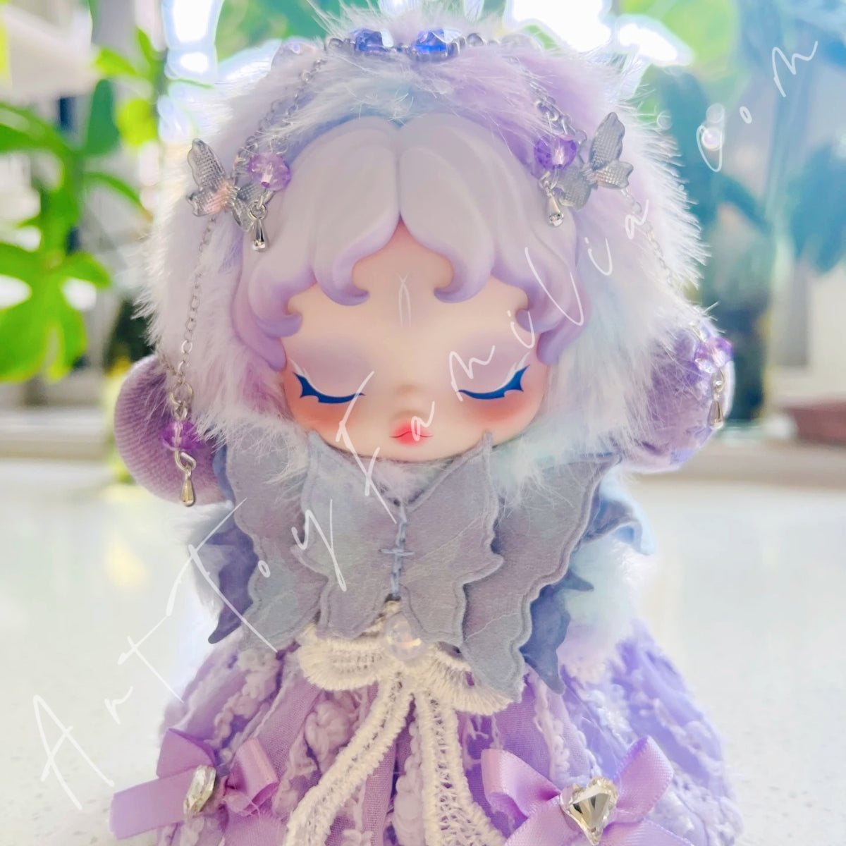Art Toy Familia - Doll Cloth Amethyst Phantom Set For Skullpanda - 136 Cloth Only No Doll