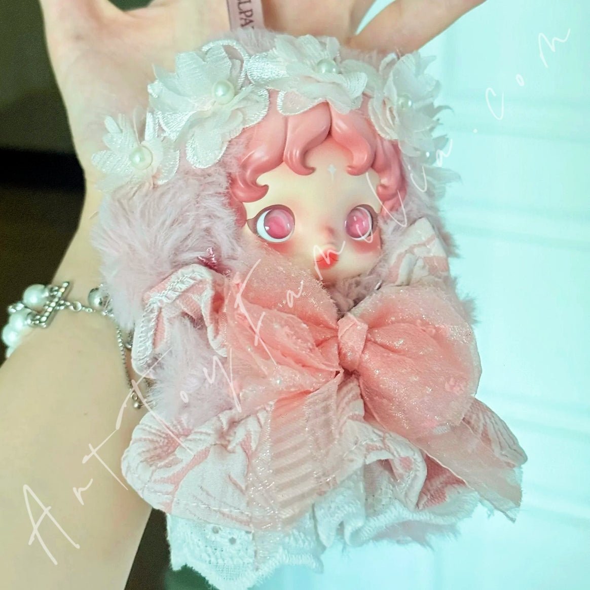 Art Toy Familia - Doll Cloth Blossom Dream Gauze Set For Skullpanda - 128 Cloth Only No Doll