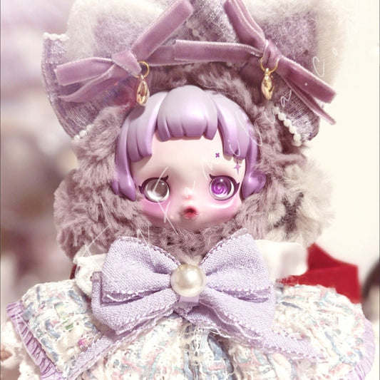 Art Toy Familia - Doll Cloth Lavender Mist Kitten Set For Skullpanda - 133 Cloth Only No Doll