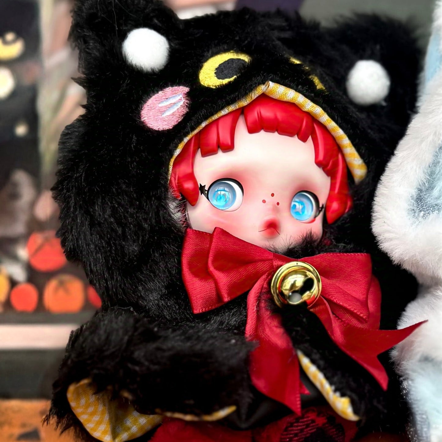 POP MART - Doll Cloth Magical Animal Plush Cloak - 048 Black Cat Cloth Only No Doll