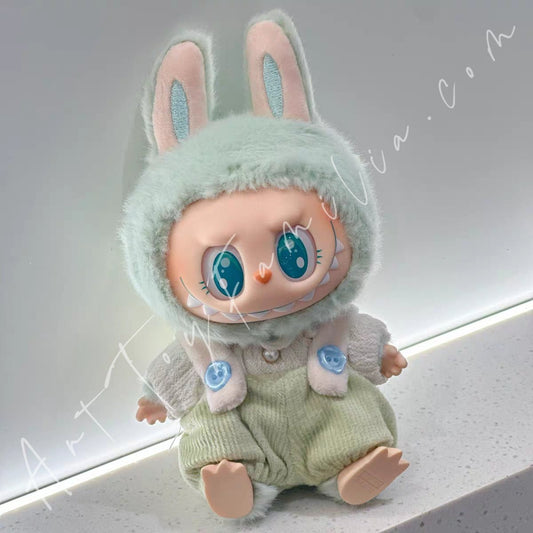 Art Toy Familia - Doll Cloth Cotton Candy Overalls Set - 003 Green Ver. Cloth Only No Doll