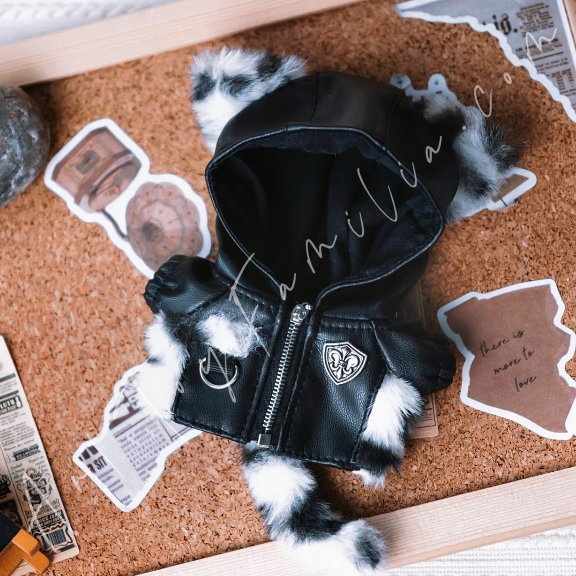Art Toy Familia - Doll Cloth Cute & Cool Ocelot Jacket - 095 Black Ver. Cloth Only No Doll