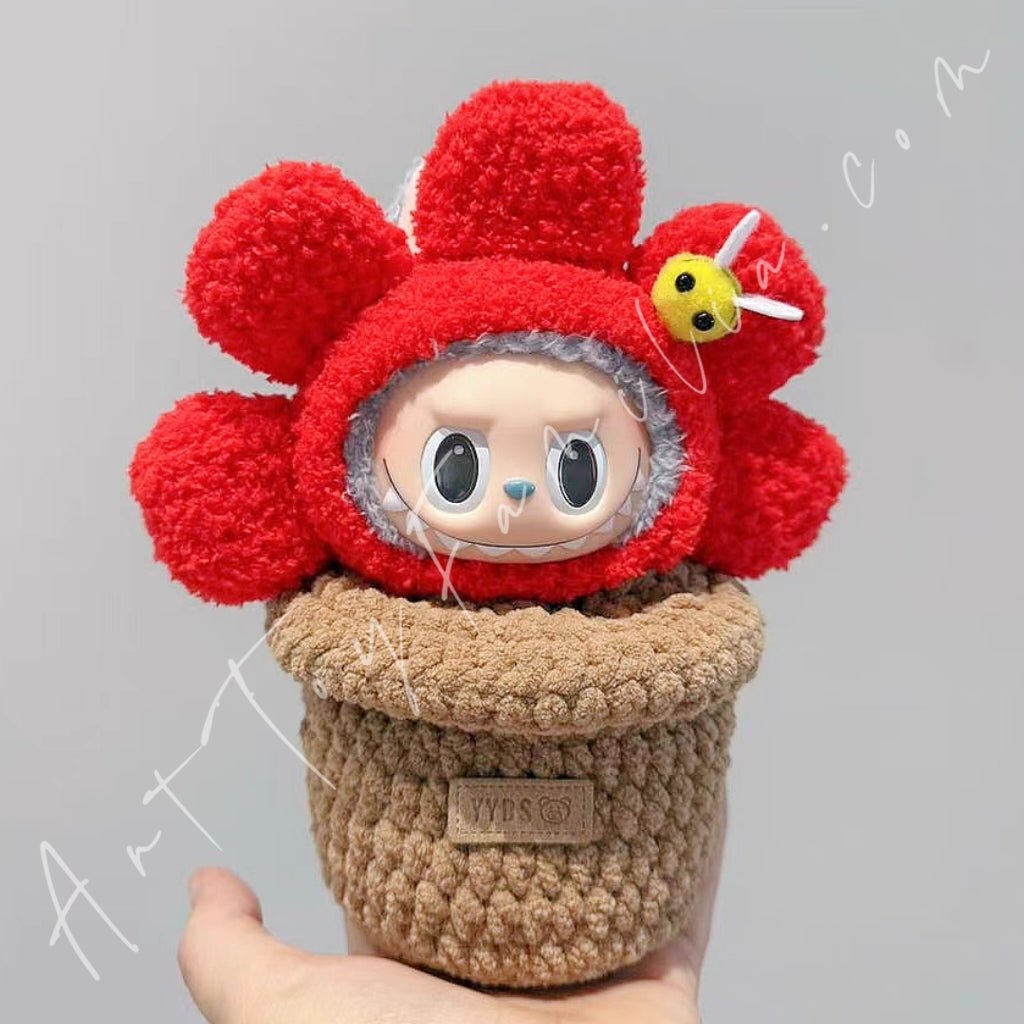 Art Toy Familia - Doll Cloth Bloom Pot Planter - 081 Red Ver. Cloth Only No Doll