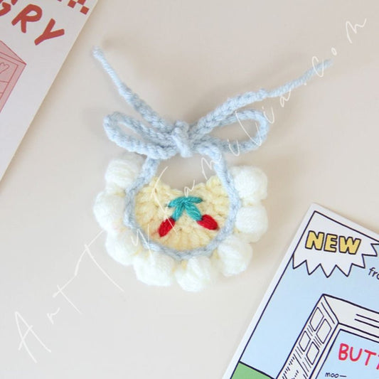 Art Toy Familia - Doll Cloth Snuggle Stitch Drool Bib - 060 E Cloth Only No Doll