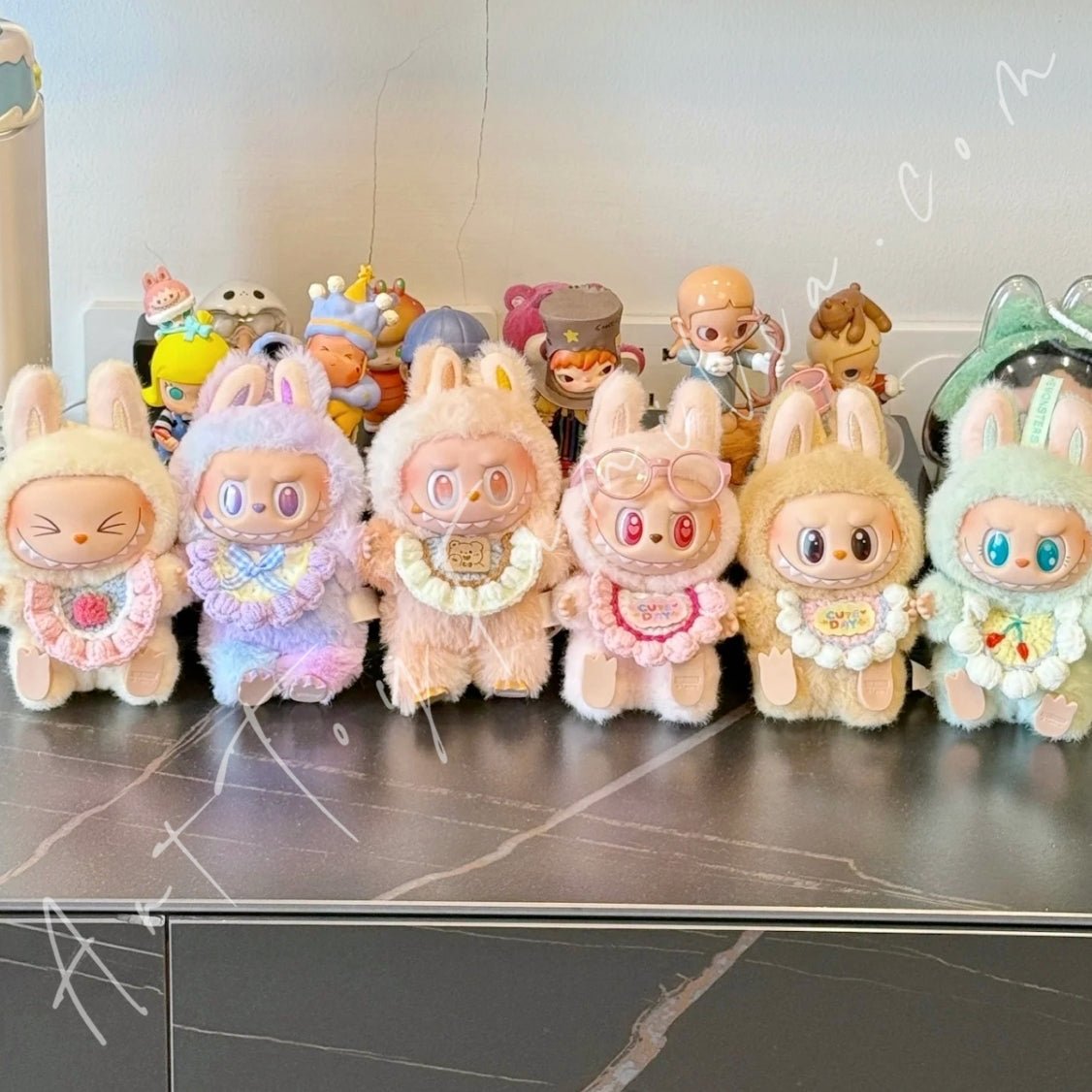 Art Toy Familia - Doll Cloth Snuggle Stitch Drool Bib - 060 Full Set(6 styles) Cloth Only No Doll