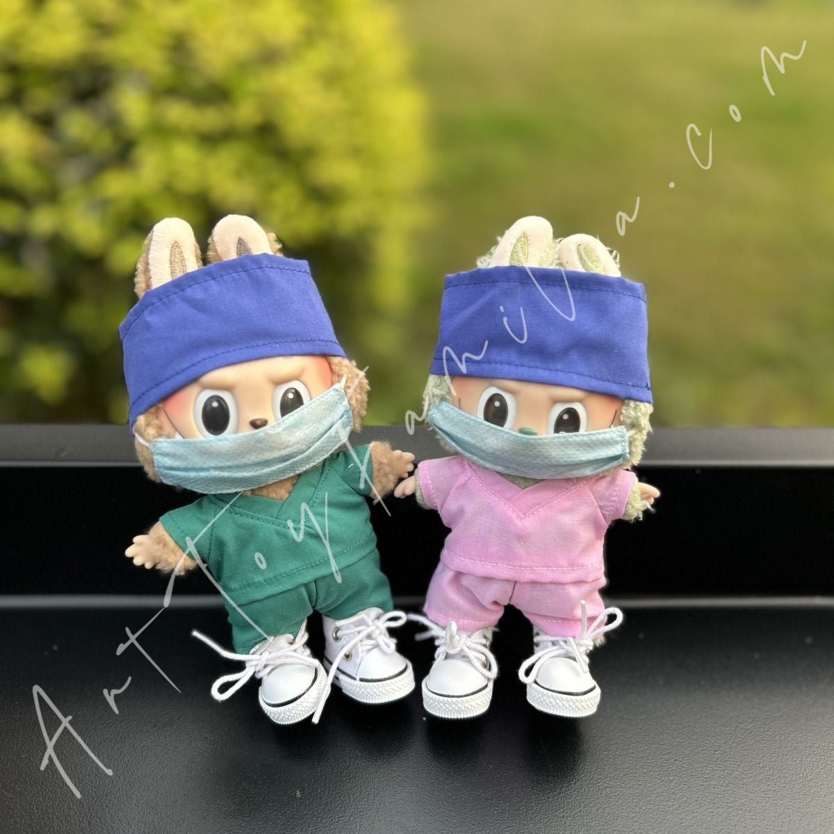 Art Toy Familia - Doll Cloth Tiny Medic Wardrobe Doctor Nurse Uniform - 066 Dark Blue Ver. No Doll
