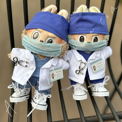 Art Toy Familia - Doll Cloth Tiny Medic Wardrobe Doctor Nurse Uniform - 066 Dark Blue Ver. No Doll