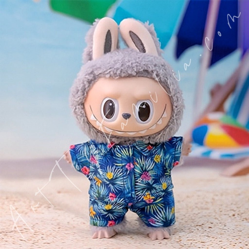 Art Toy Familia - Doll Cloth Hot Summer Vacation Set - 069 Blue Plants No Doll