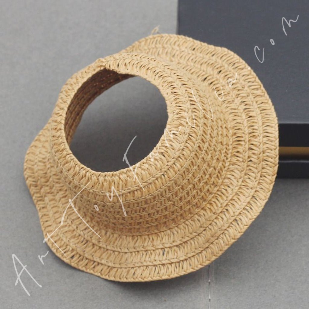 Art Toy Familia - Doll Cloth Sunshade Straw Hat - 070 Wavy Khaki Ver. Cloth Only No Doll