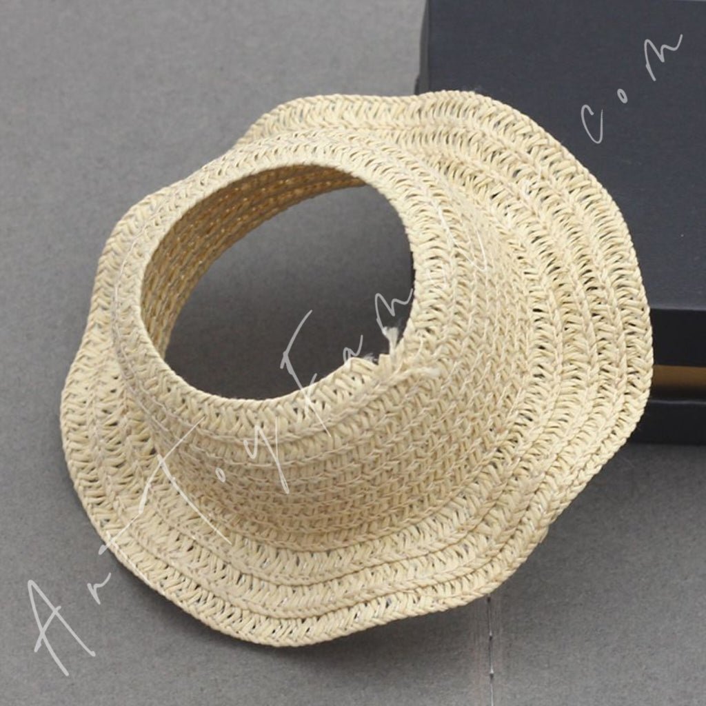 Art Toy Familia - Doll Cloth Sunshade Straw Hat - 070 Wavy Beige Ver. Cloth Only No Doll