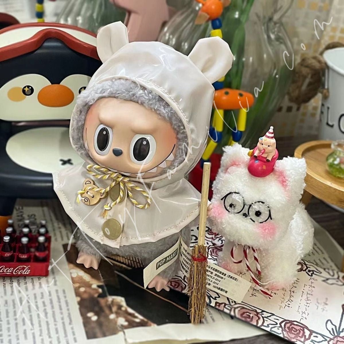 Art Toy Familia - Doll Cloth DripDrop Critter Raincoat - 053 Bear Cloth Only No Doll