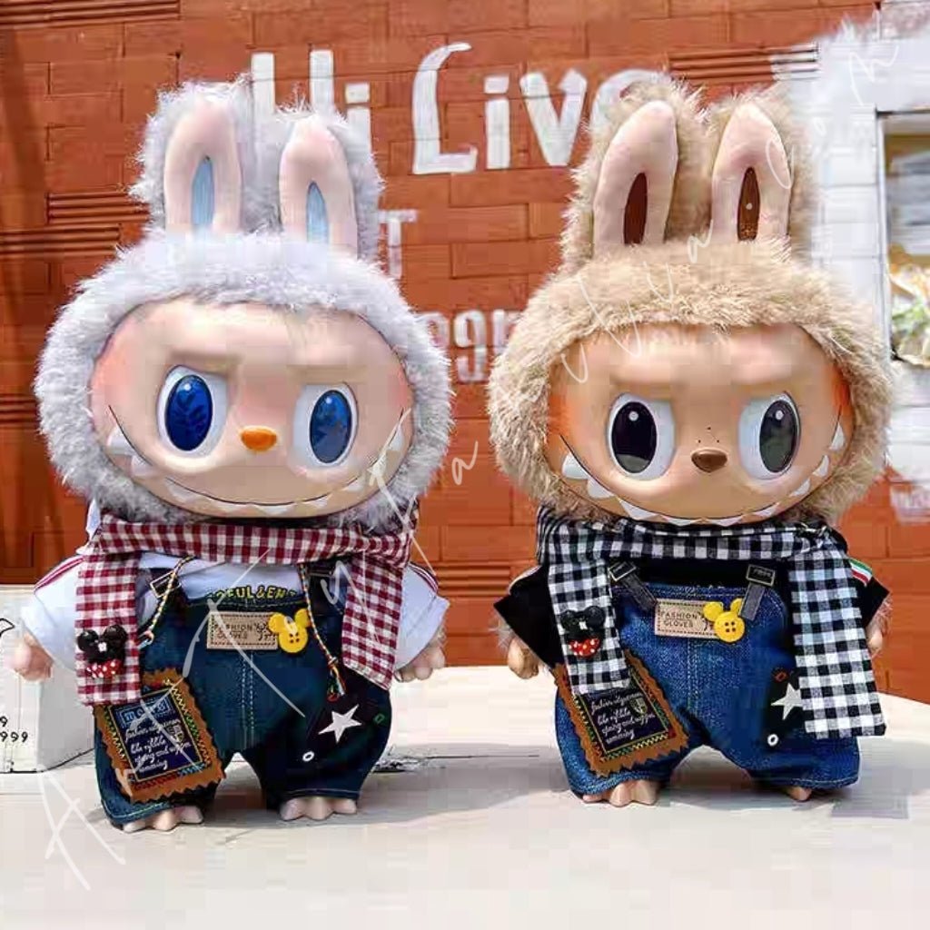 Art Toy Familia - Doll Cloth Forest Explorer Overalls Set - 040 Black Ver. Cloth Only No Doll