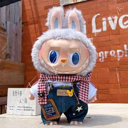 Art Toy Familia - Doll Cloth Forest Explorer Overalls Set - 040 White Ver. Cloth Only No Doll