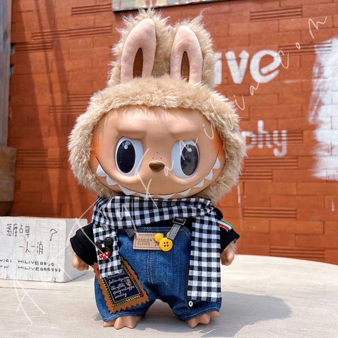 Art Toy Familia - Doll Cloth Forest Explorer Overalls Set - 040 Black Ver. Cloth Only No Doll