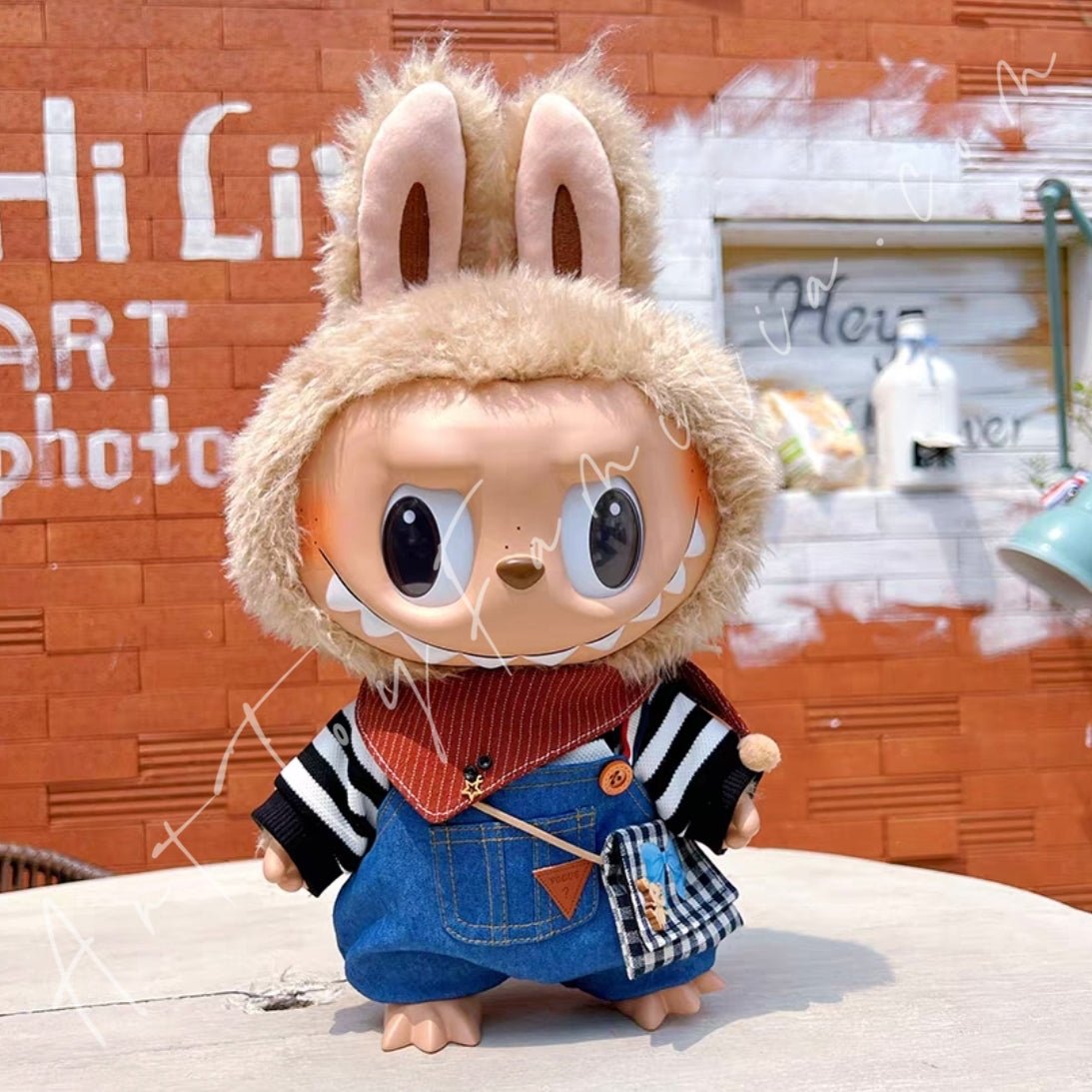 Art Toy Familia - Doll Cloth Sunny Day Overalls Set - 039 Blue Ver. Cloth Only No Doll