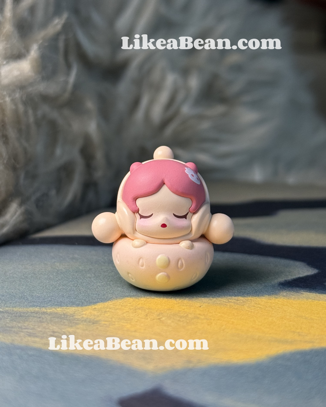 Pop Bean Strawberry Series - Skullpanda White Gem Strawberry