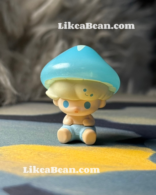 Pop Bean Mushroom Elf Series - Dimoo Sky Blue Mushroom