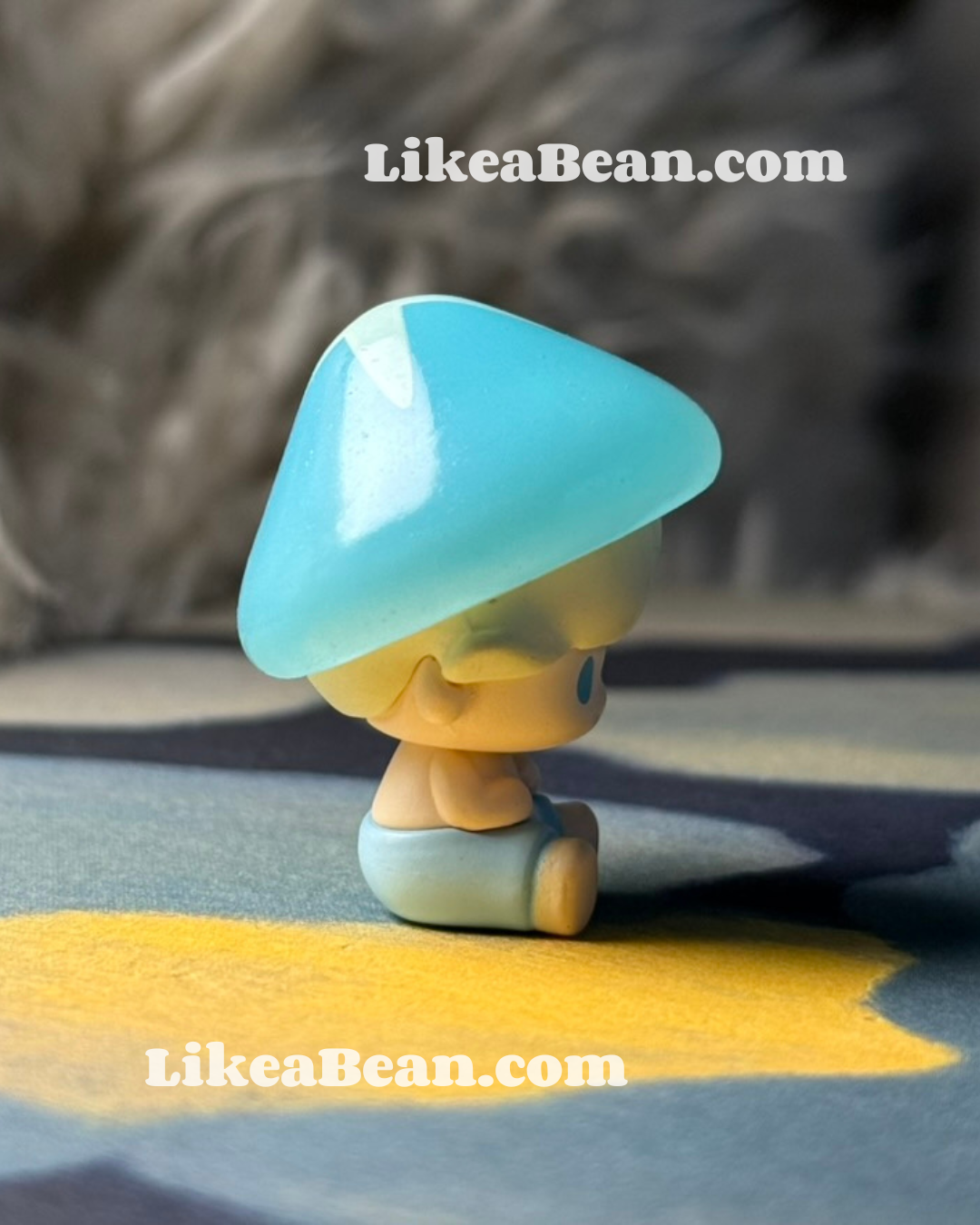 Pop Bean Mushroom Elf Series - Dimoo Sky Blue Mushroom
