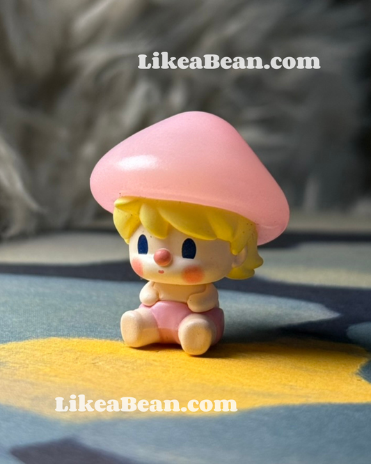 Pop Bean Mushroom Elf Series - Sweet Bean Pink Mini Mushroom