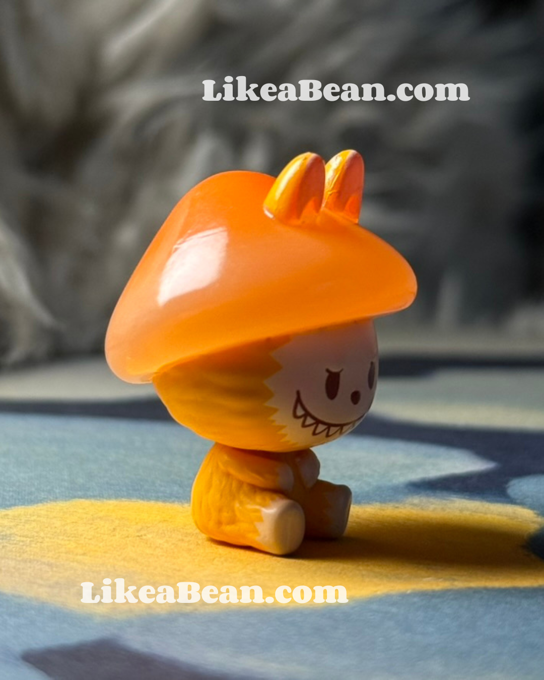 Pop Bean Mushroom Elf Series - Labubu Orange Cap Mushroom