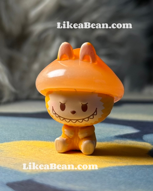 Pop Bean Mushroom Elf Series - Labubu Orange Cap Mushroom