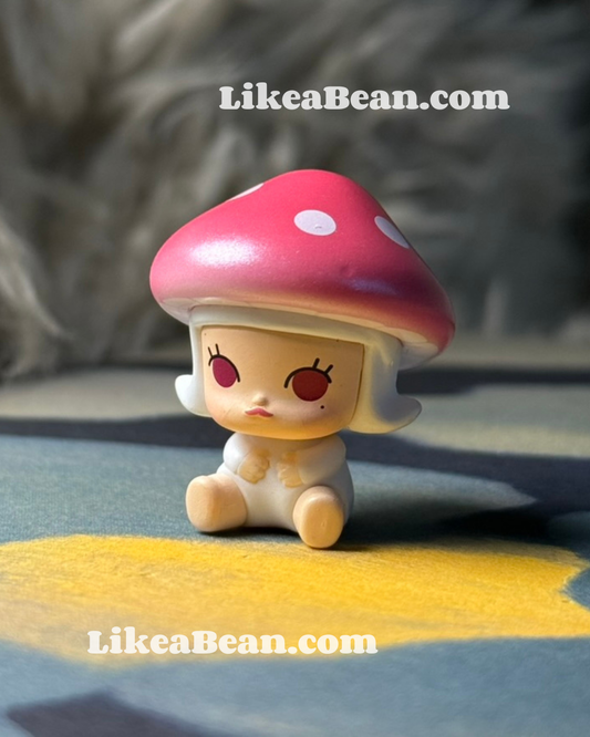 Pop Bean Mushroom Elf Series - Molly Pink Parasol Mushroom