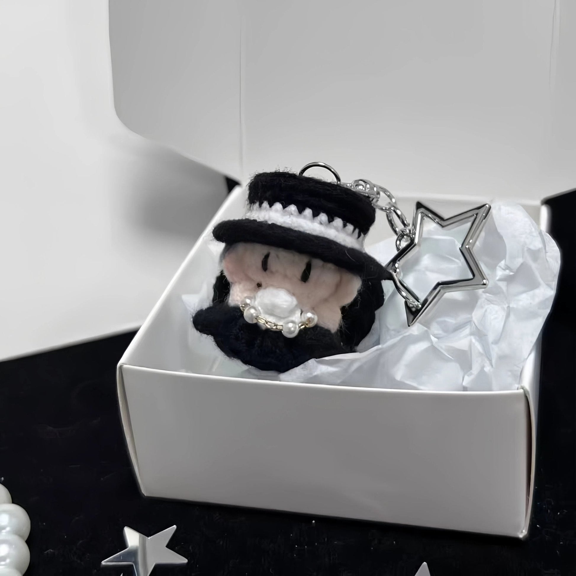 Art Toy Familia - Blackink Jennie Crochet Doll, Kpop Chibi Amigurumi Doll Gift, C002 Braids Jennie 5 - 6cm Mini Pendant