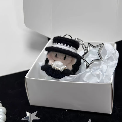 Art Toy Familia - Blackink Jennie Crochet Doll, Kpop Chibi Amigurumi Doll Gift, C002 Braids Jennie 5 - 6cm Mini Pendant