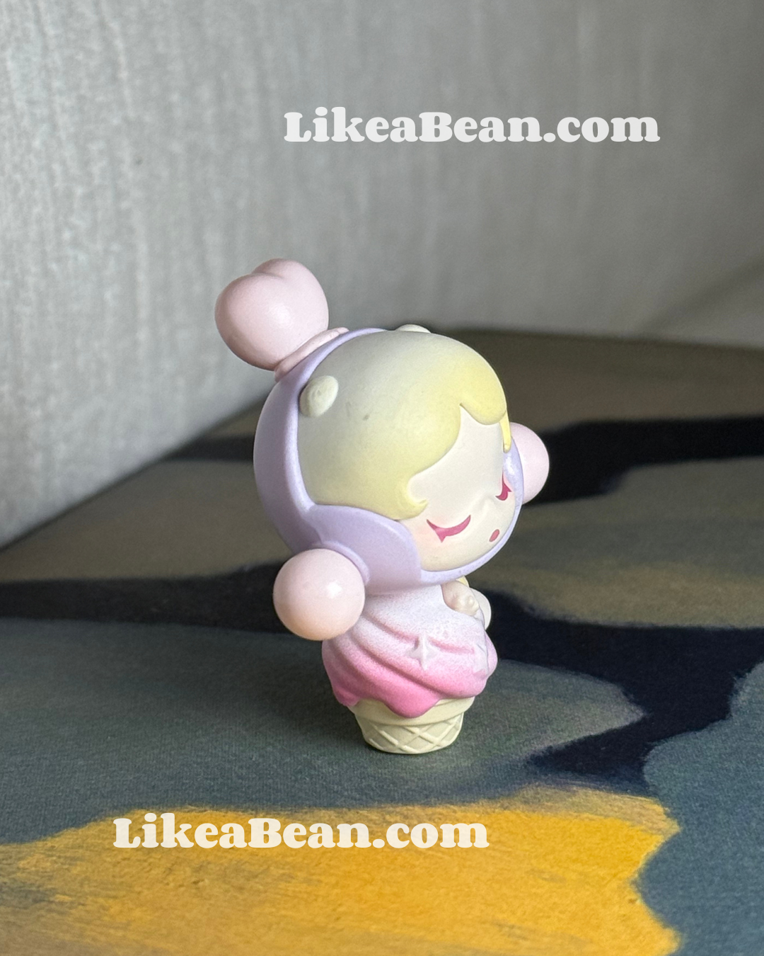 Pop Bean Ice Cream Cone Cup Series - Skullpanda Taro Boba