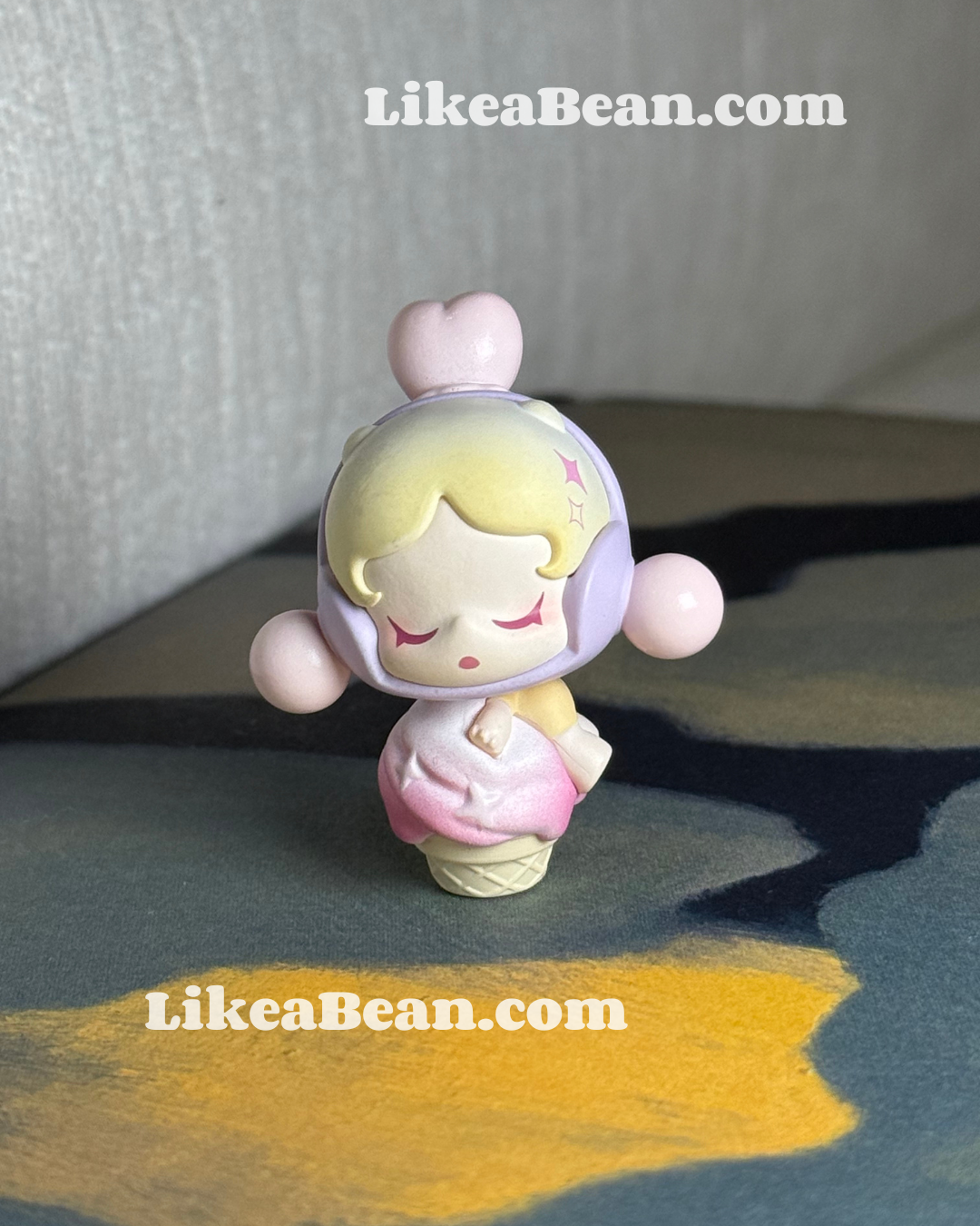 Pop Bean Ice Cream Cone Cup Series - Skullpanda Taro Boba