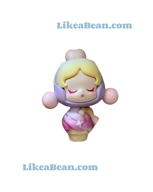 Pop Bean Ice Cream Cone Cup Series - Skullpanda Taro Boba